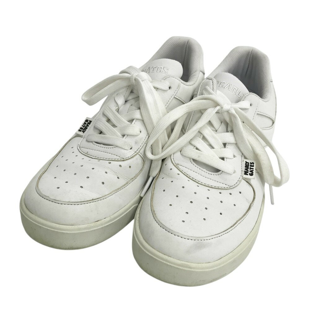 PEARLY GATES パーリーゲイツ ゴルフシューズ ホワイト系 27 【中古】ゴルフウェア メンズ