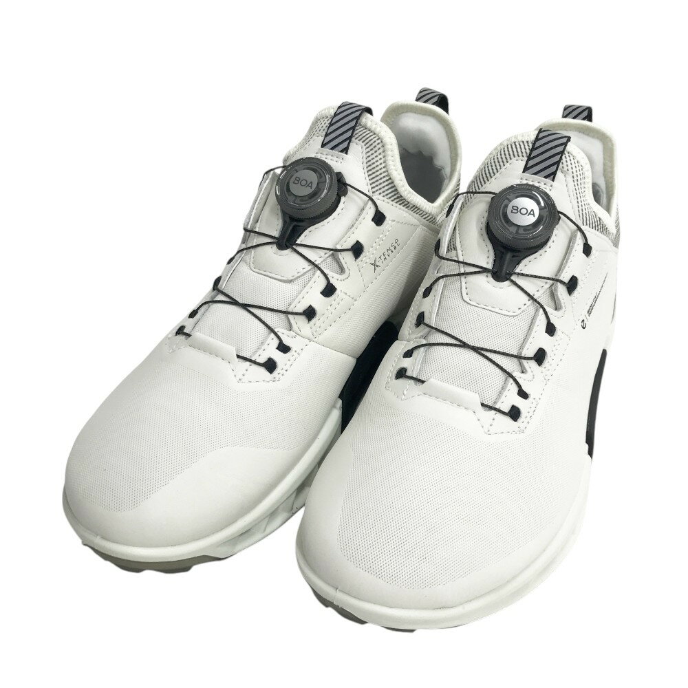 ecco エコー 130424 BIOM C4 BOA スパイクレス ゴルフシューズ ホワイト系 EU 40 【中古】ゴルフウェア メンズ