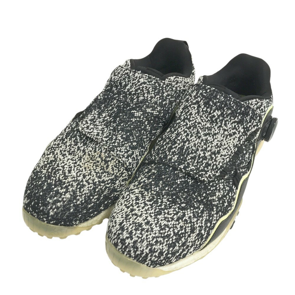 ADIDAS GOLF アディダスゴルフ FW5618/コードカオス ボア21 スパイクレスゴルフシューズ ブラック系 25.5 【中古】ゴルフウェア メンズ