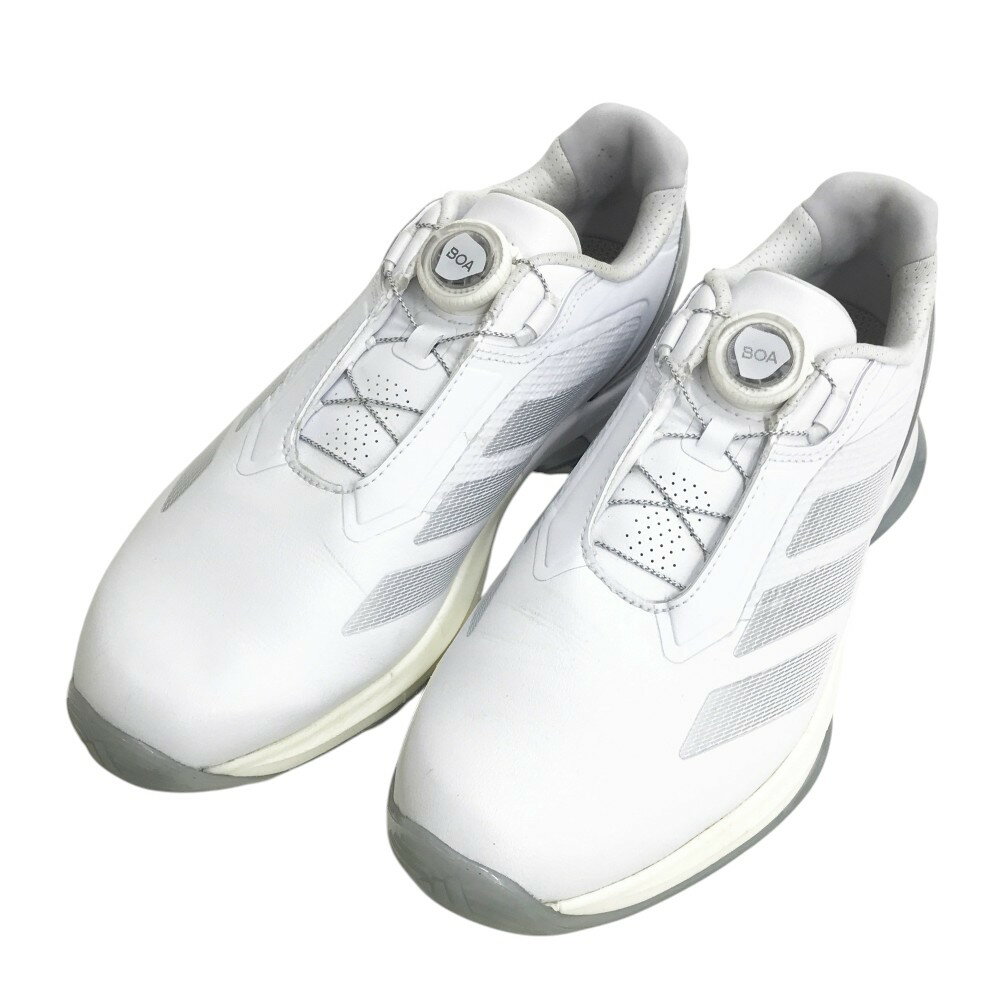 ADIDAS GOLF アディダスゴルフ JS1764 Adizero ZG Lo Boa スパイクレス ゴルフシューズ ホワイト系 25.0 【中古】ゴルフウ...