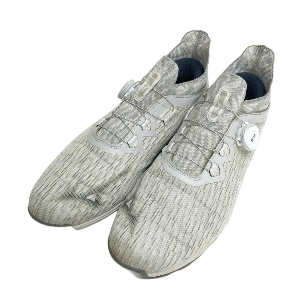 MIZUNO GOLF ミズノゴルフ 51GM237014 WAVE HAZARD WG BOA メンズゴルフシューズ グレー系 26.0cm 【中古】ゴルフウ...