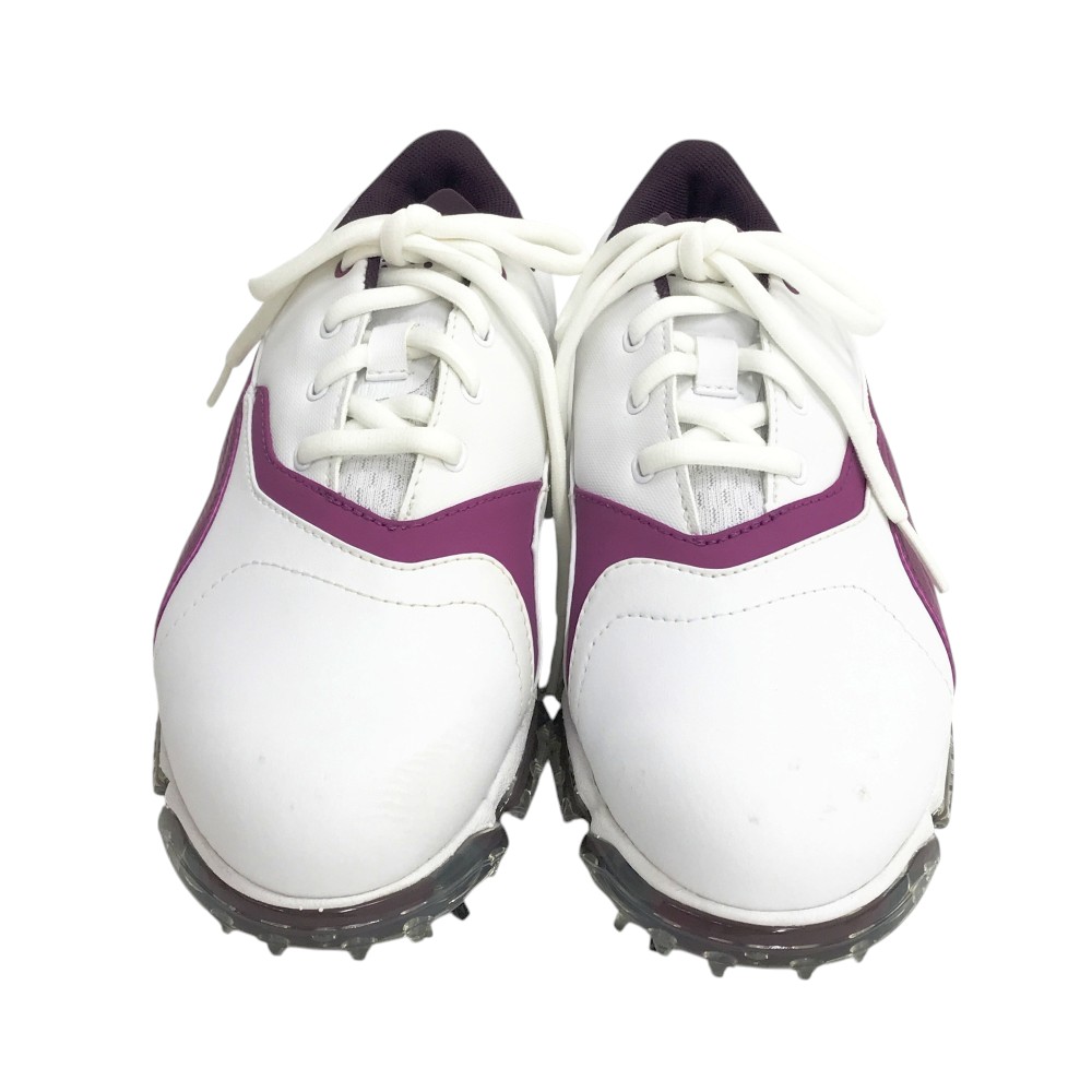 PUMA GOLF プーマゴルフ 187588 05 BIOPRO ゴルフシューズ ホワイト系 23.5 【中古】ゴルフウェア レディース