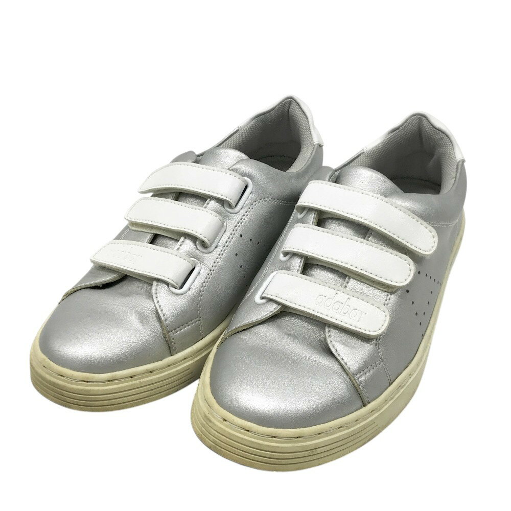 ADABAT アダバット 04347 スパイクレス ゴルフシューズ シルバー系 40 【中古】ゴルフウェア レディース