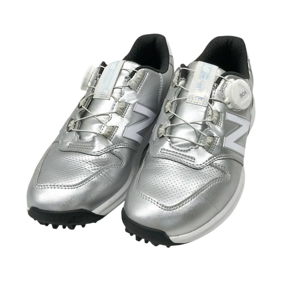 NEW BALANCE GOLF ニューバランス WGBS996S スパイクレスゴルフシューズ BOA シルバー系 23 【中古】ゴルフウェア レディース