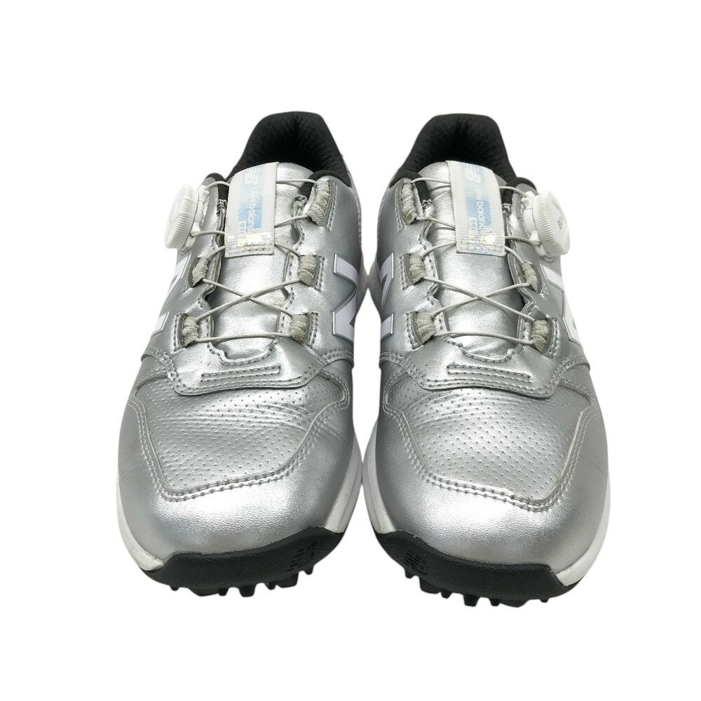NEW BALANCE GOLF ニューバランス WGBS996S スパイクレスゴルフシューズ BOA シルバー系 23 【中古】ゴルフウェア レディース