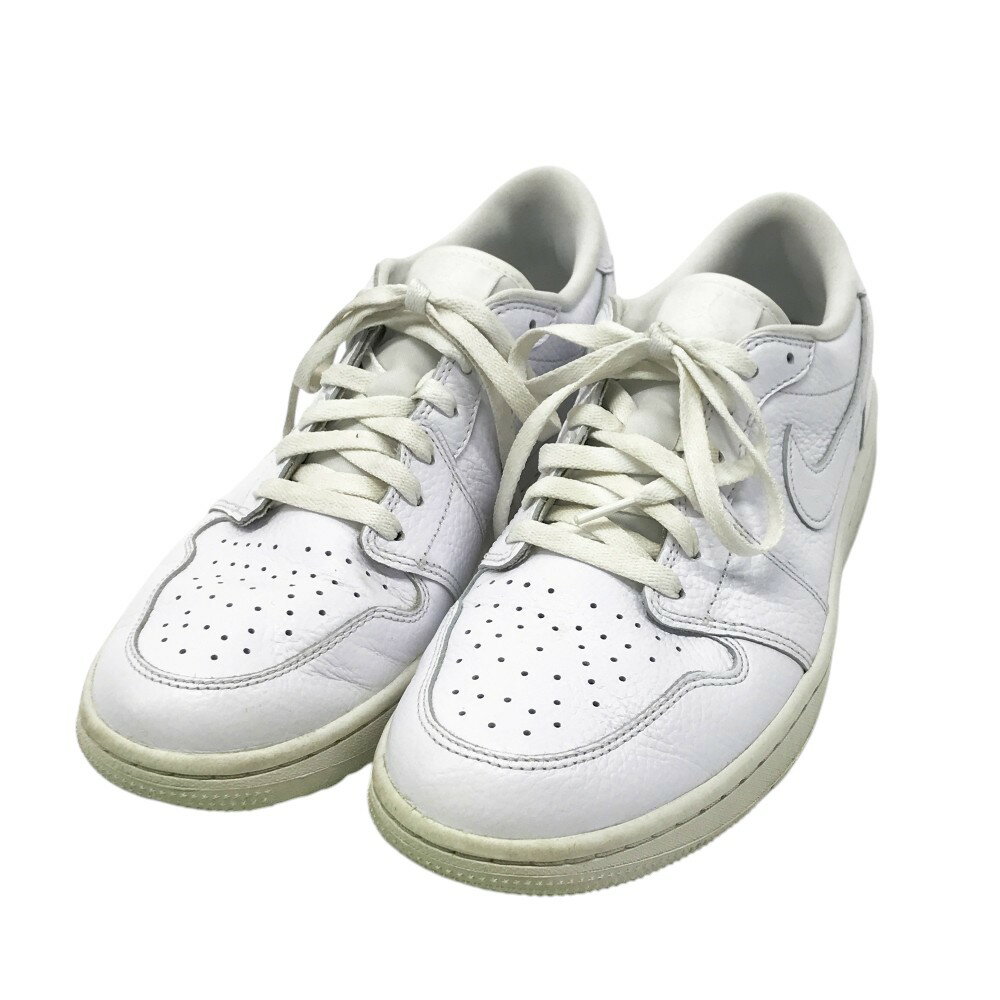 NIKE GOLF ナイキゴルフ DD9315-101 AIR JORDAN 1 LOW GOLF スパイクレスゴルフシューズ ホワイト系 29.0 【中古】ゴ...