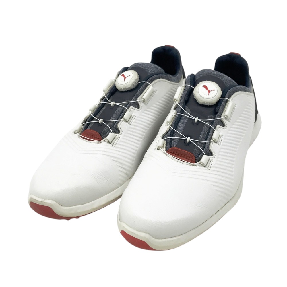 PUMA GOLF プーマゴルフ 193993-03 パワーアダプト プロ イグナイト ゴルフシューズ ホワイト系 26.5 【中古】ゴルフウェア メンズ