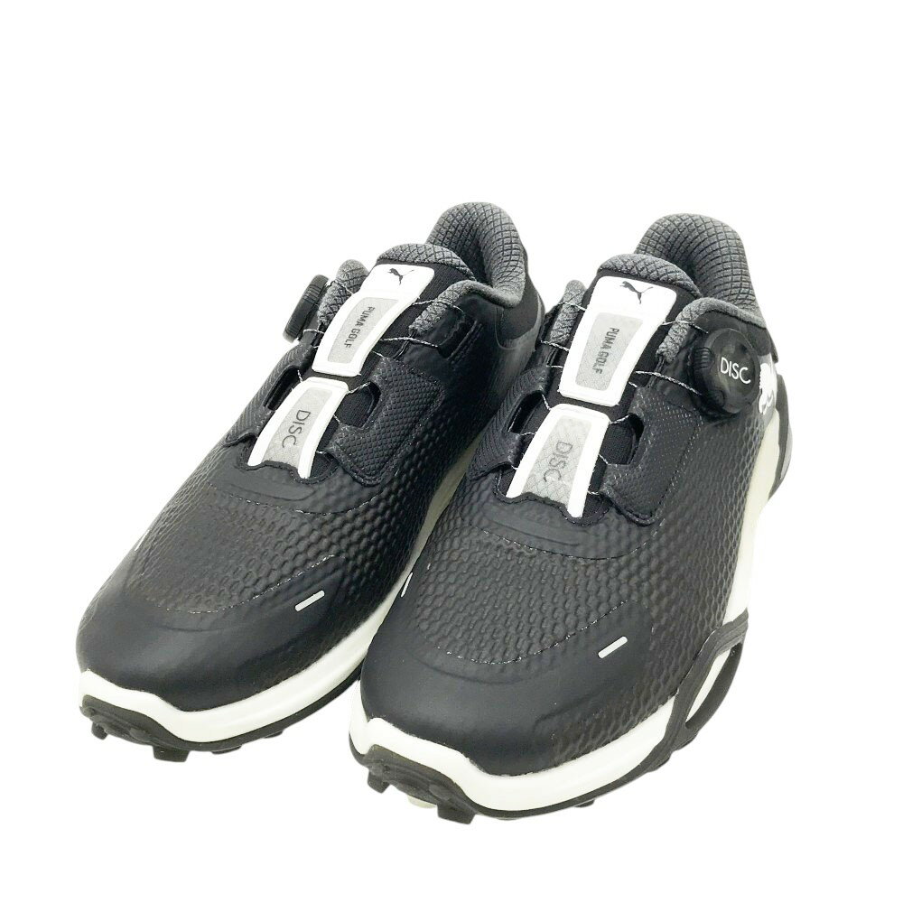 PUMA GOLF プーマゴルフ 310219-05 シャドウキャットニトロディスク スパイクレスゴルフシューズ ブラック系 25 【中古】ゴルフウェア メンズ