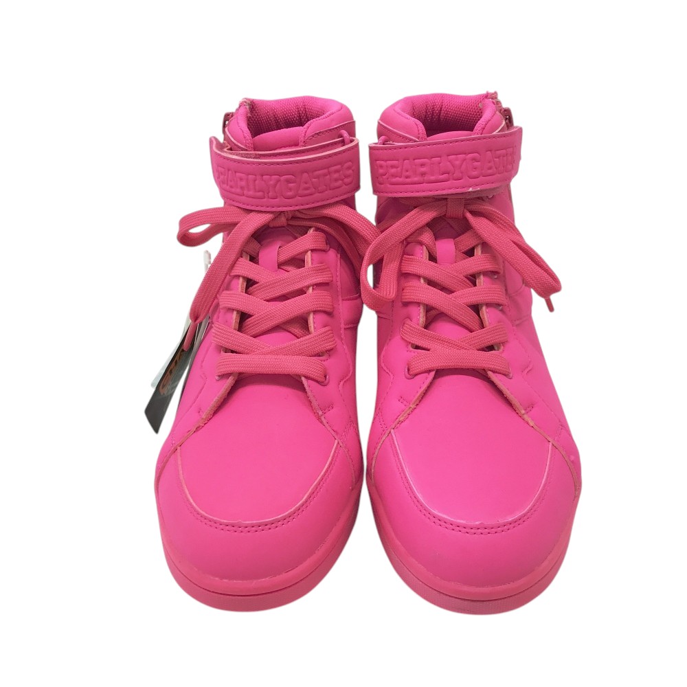 PEARLY GATES パーリーゲイツ 053-292018 ハイカットゴルフシューズ ピンク系 24 【中古】ゴルフウェア レディース