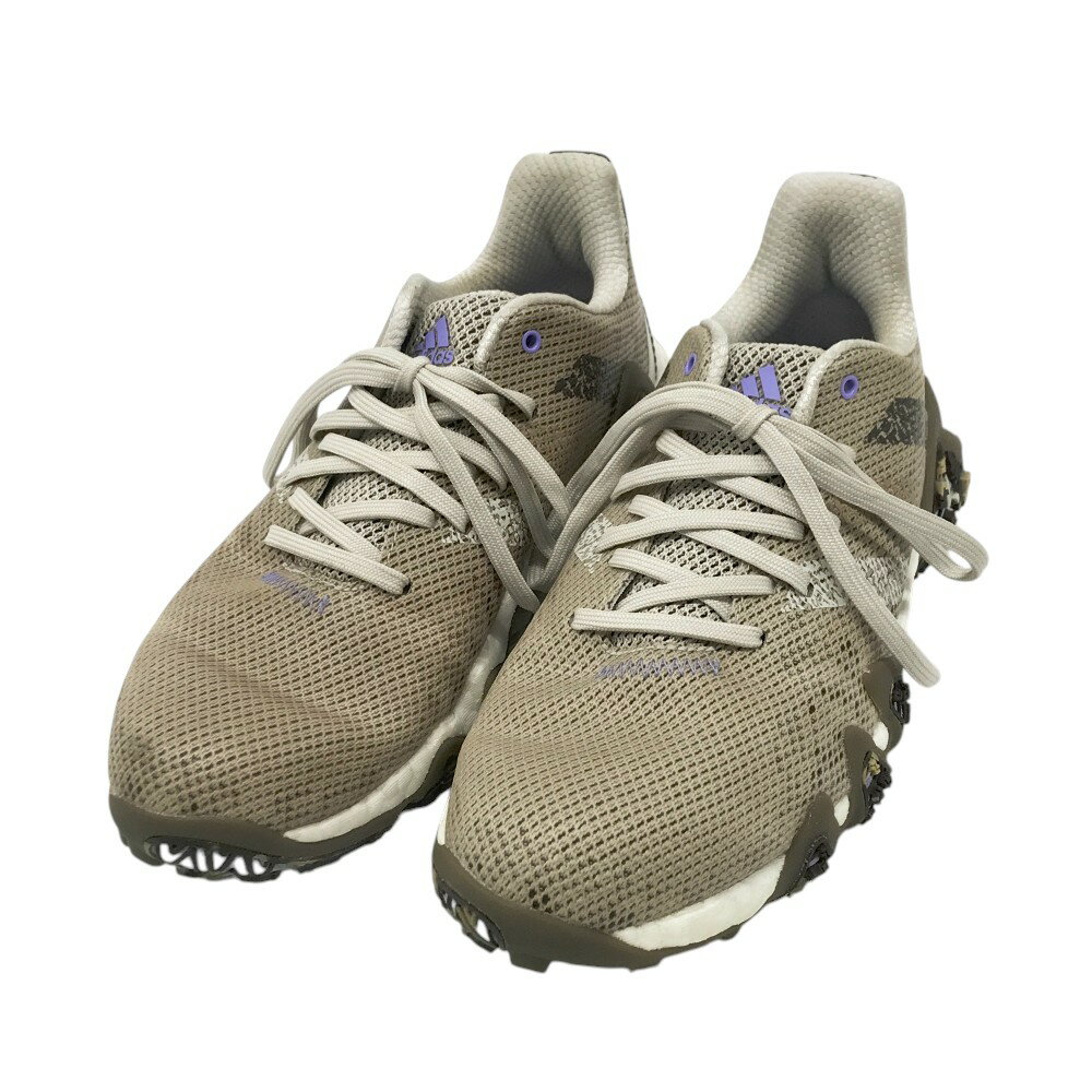 ADIDAS GOLF アディダスゴルフ GV6679 コードカオス22 リミテッド ゴルフシューズ ブラウン系 24cm 【中古】ゴルフウェア レディース