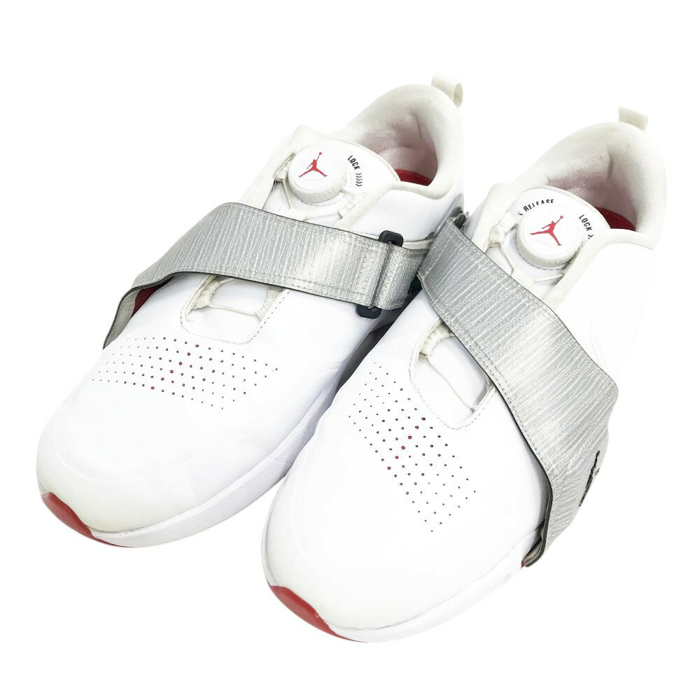 NIKE GOLF ナイキゴルフ FV6338-100 ジョーダン エア レブ ゴルフシューズ ホワイト系 28 【中古】ゴルフウェア メンズ