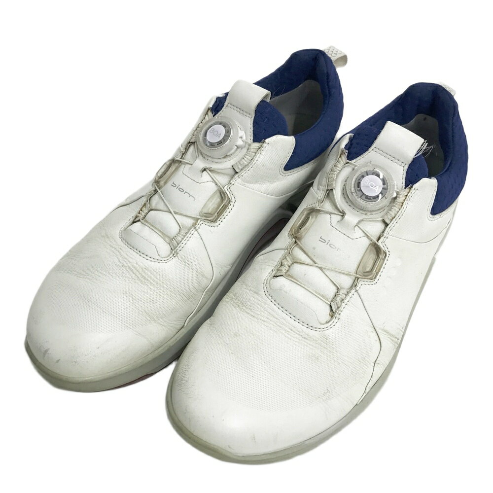 商品管理番号 240101606953 ブランド ecco エコー アイテム スパイクレス ゴルフシューズ BOA モデル・品番 10821401007 バイオム ハイブリッド 4 表記サイズ EU44 実寸 アウトソール全長：33.0cm...