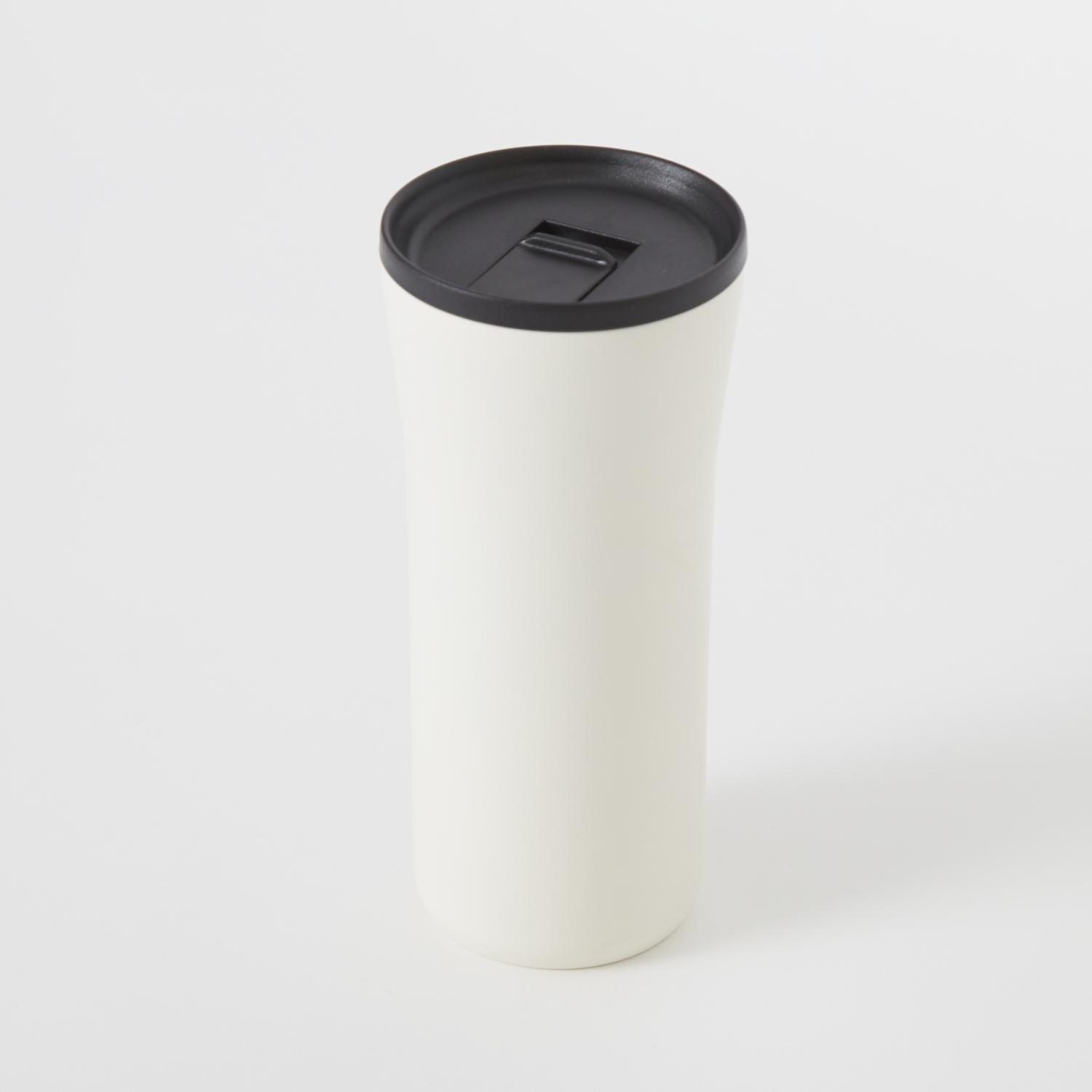 CERAMUG タンブラー 蓋つき 500ml クリームホワイト