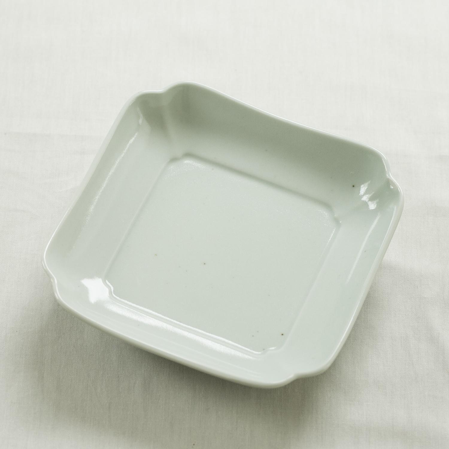 お皿 おしゃれ シンプル 食洗機対応 可愛い 北欧 木瓜 皿 長 角皿 和食器 正方形 長方形 深め 食器 かわいい 電子レンジ対応／ 東屋/木瓜角皿　土灰のサムネイル