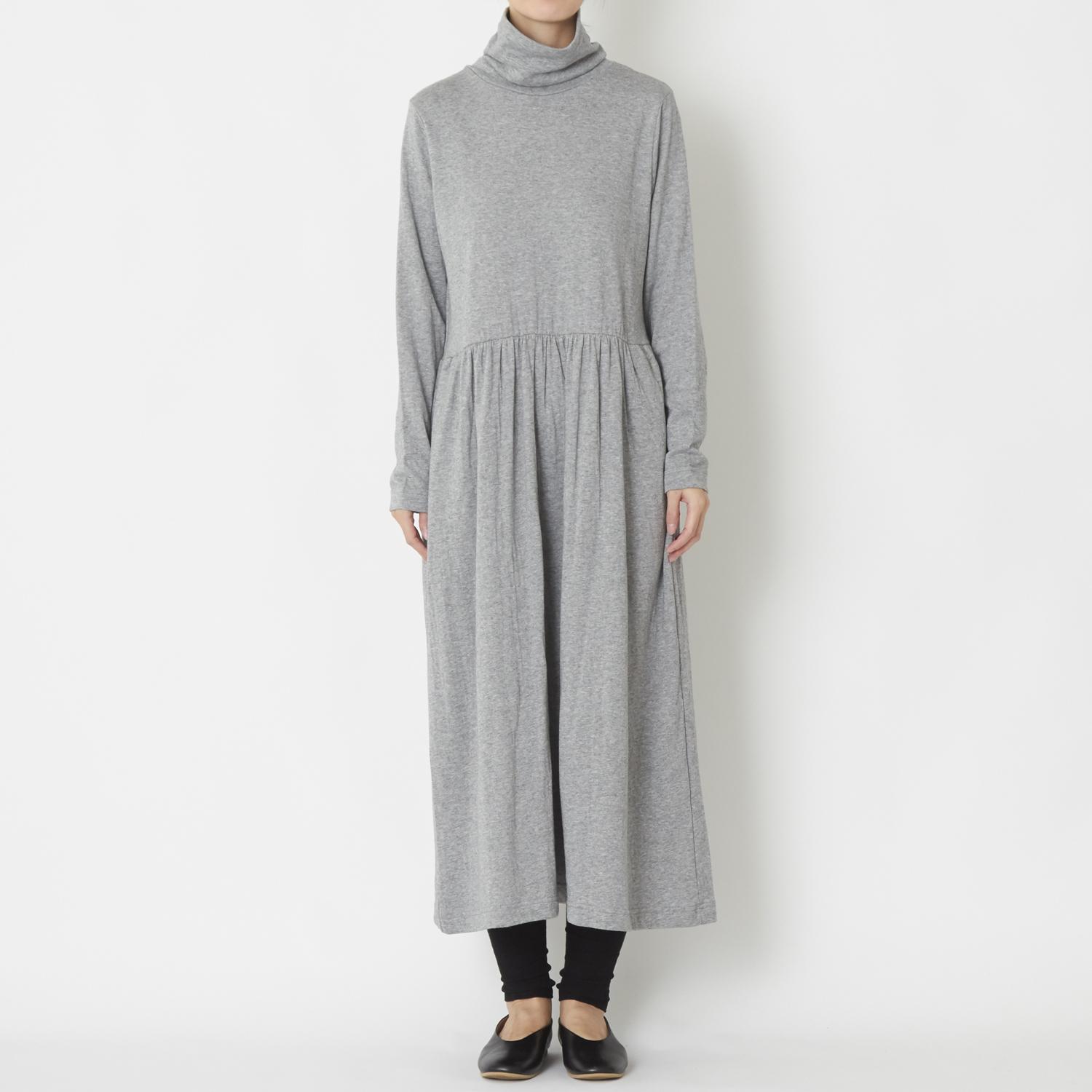 TUTIE./接結タートルネックワンピース グレー / L