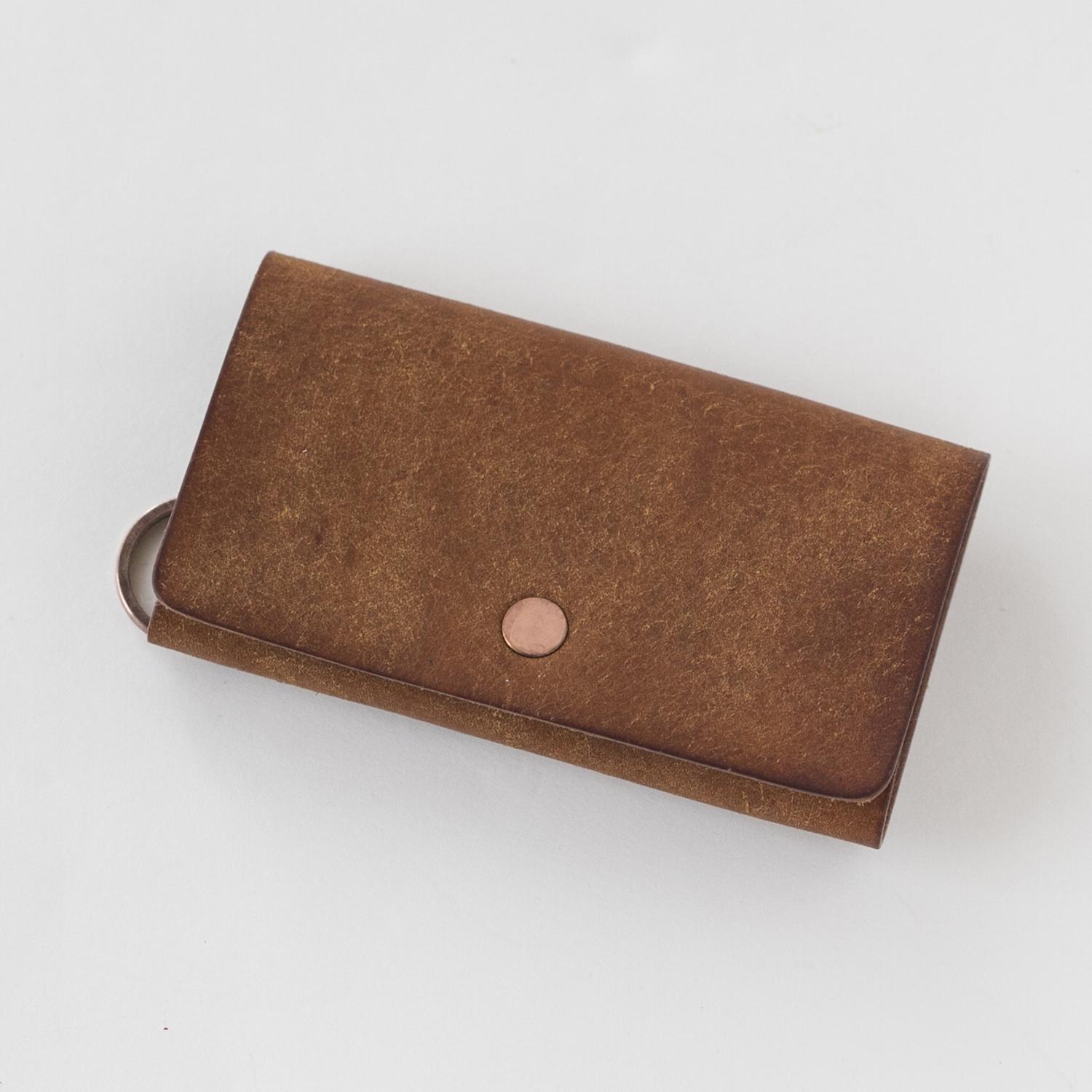 JELBEE/キーケース プエブロレザー リング付き L ライトブラウン