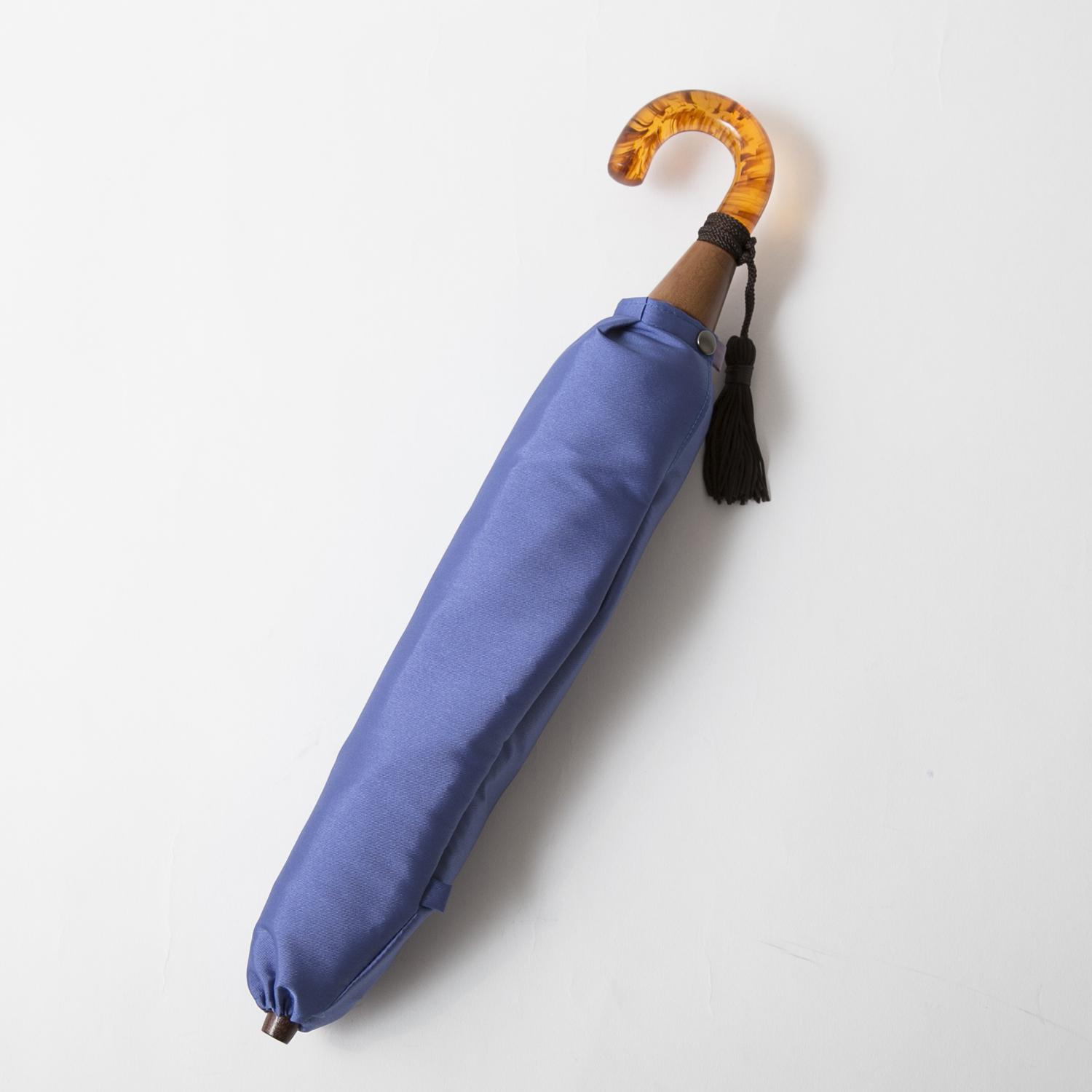 小宮商店/折りたたみ傘 甲州織 かさね 55cm セルリアンxラベンダー