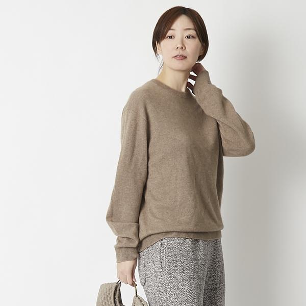 el alto/ベビーカシミヤ100%セーター