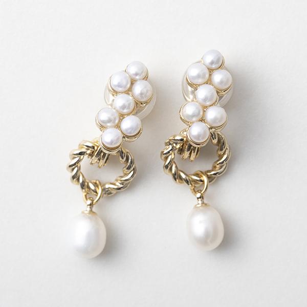 Ouca/淡水パール2wayイヤリング