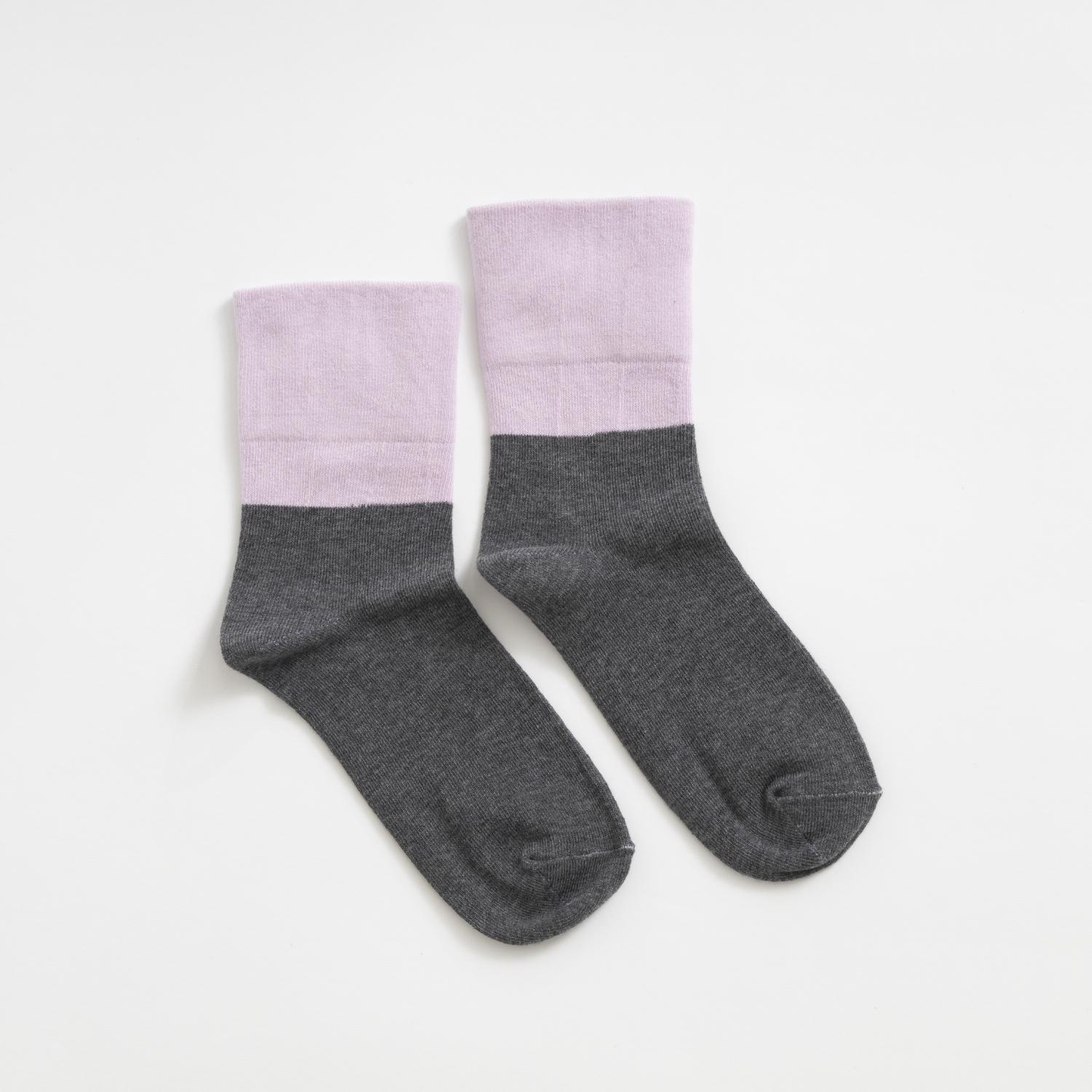 RELIEFWEAR/KAIHO SOCKS KIHON バイカラー HANAAKARI