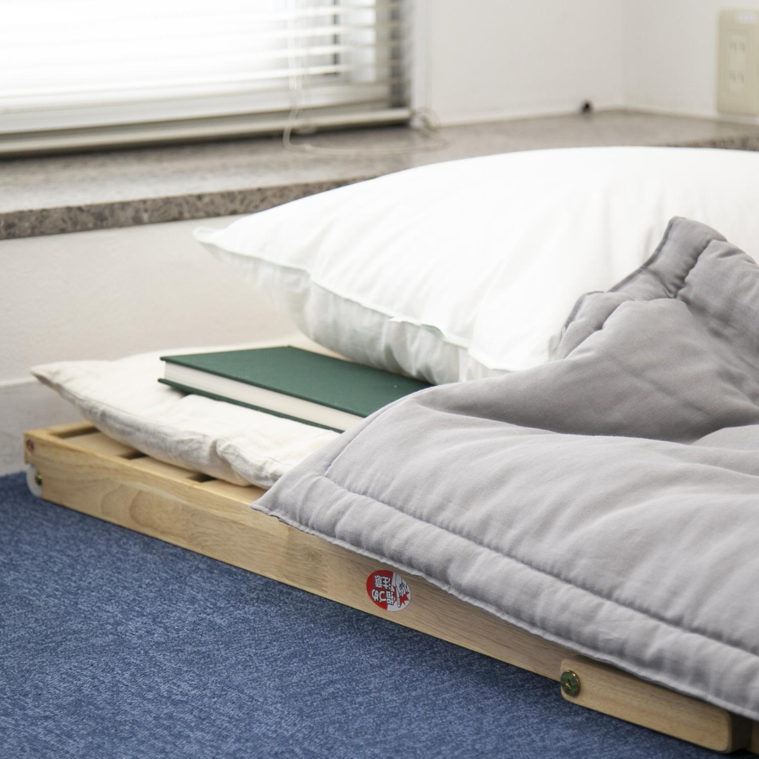 スプリング付きひのきスノコマット