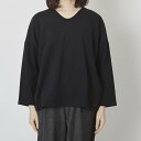 to touch/スーピマ裏毛ワイドTシャツ ブラック