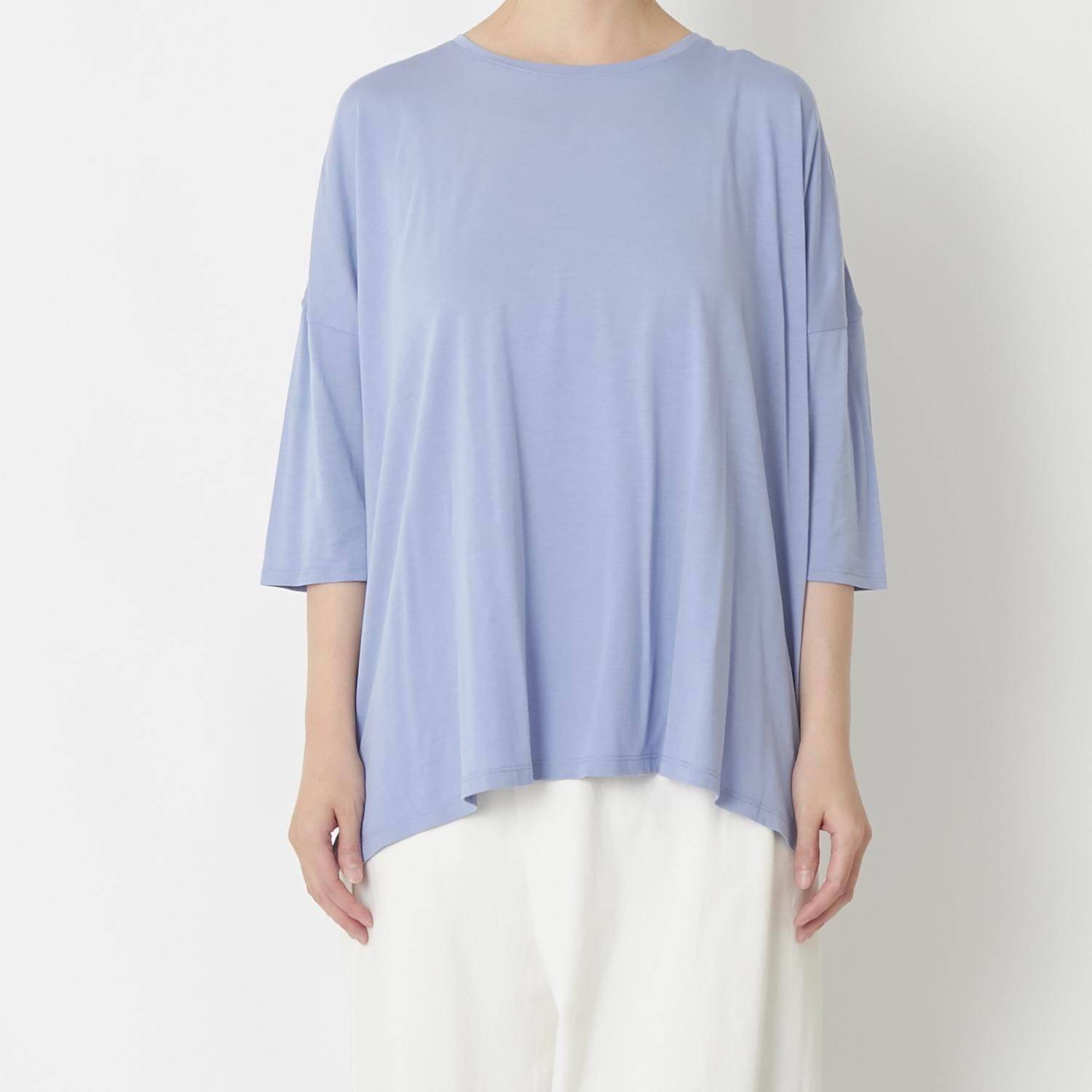 Rakuten - TAKEFU/ドロップショルダーTシャツ サックスブルー