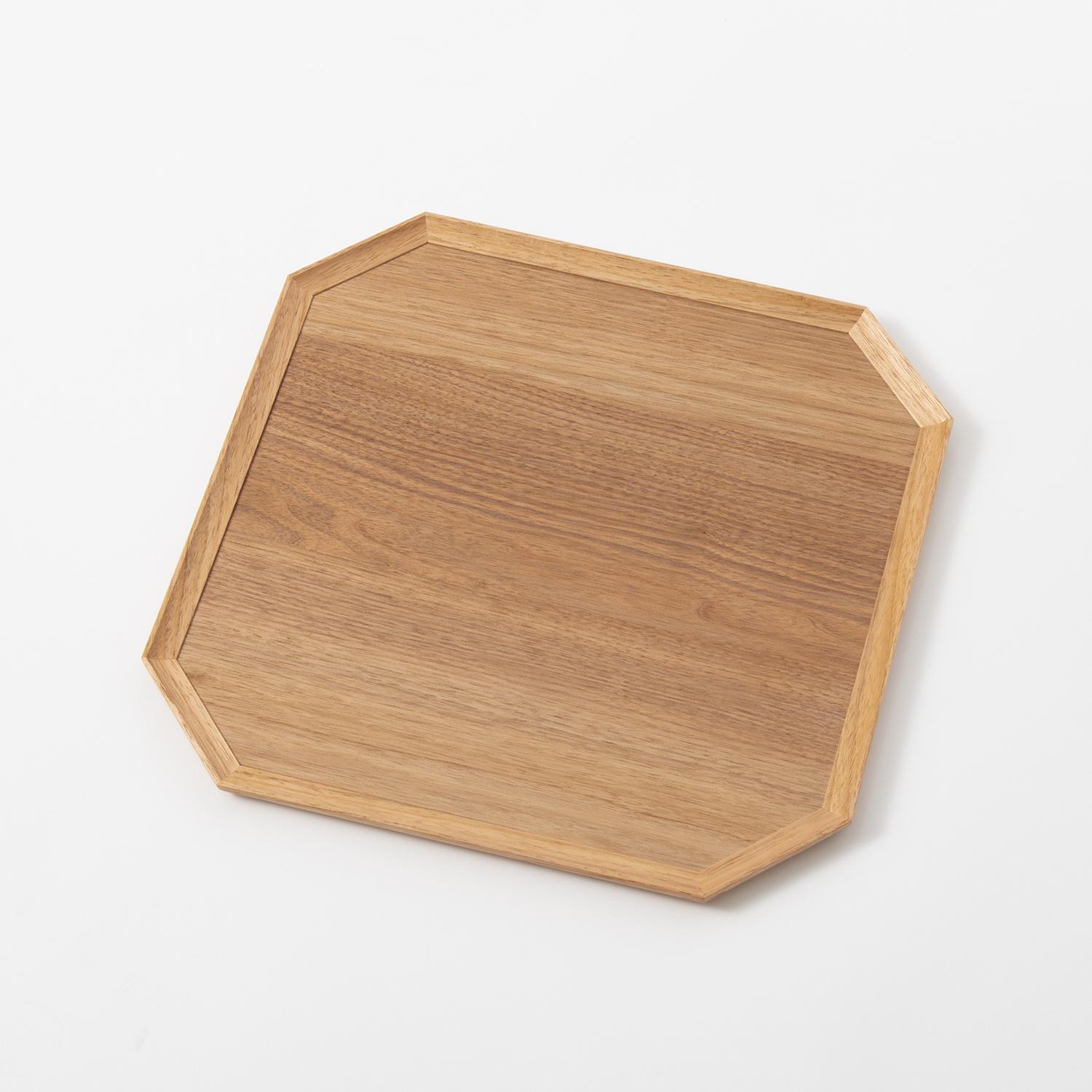 iwakagu/隅切トレー クルミ