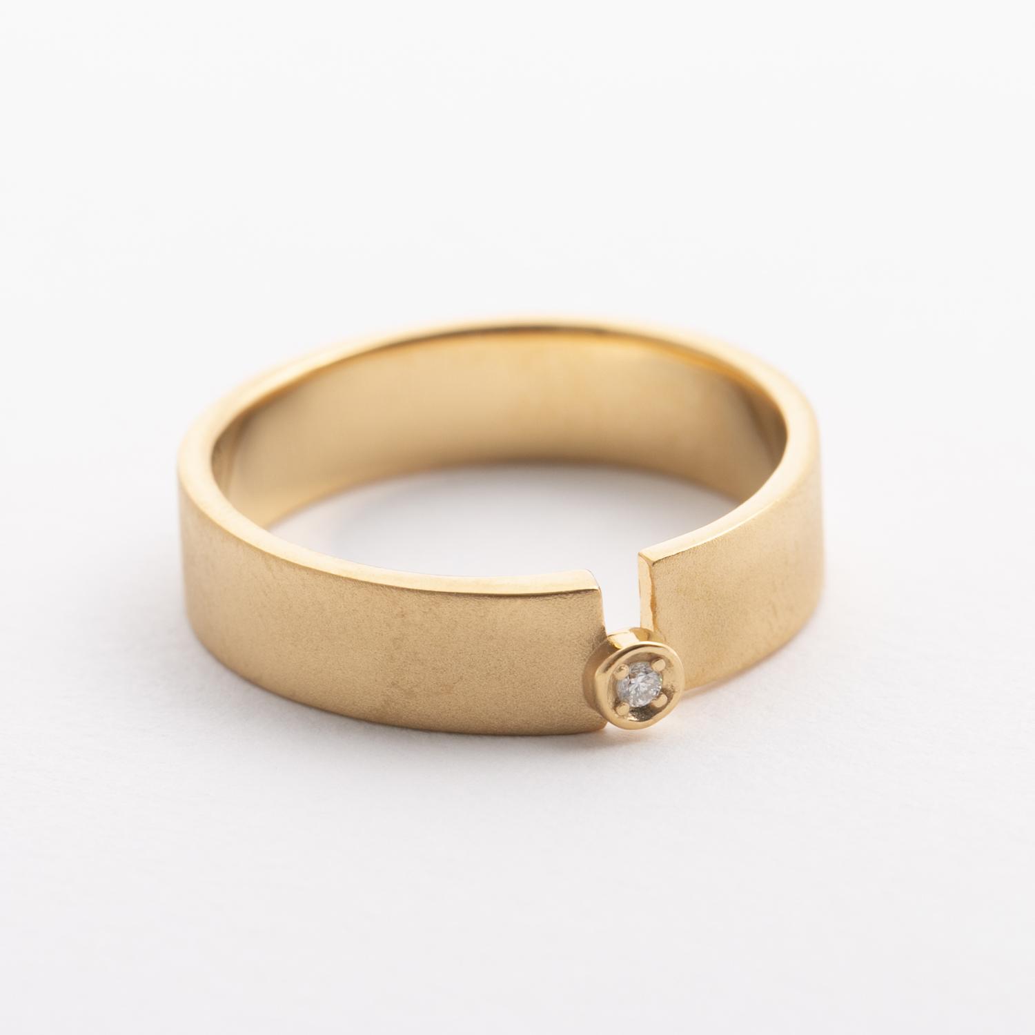 LISRIQUE/point ring ダイヤモンド gold