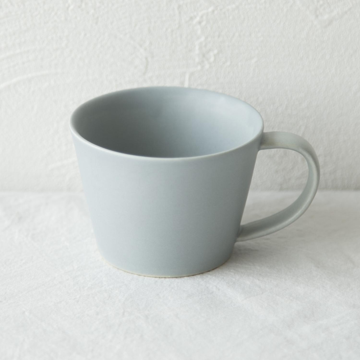 コーヒーカップ 北欧 陶器 うつわ 食器 食洗機対応 美濃焼 マグカップ 電子レンジ対応 SAKUZAN/Sara コーヒーカップ ブルーグレーのサムネイル