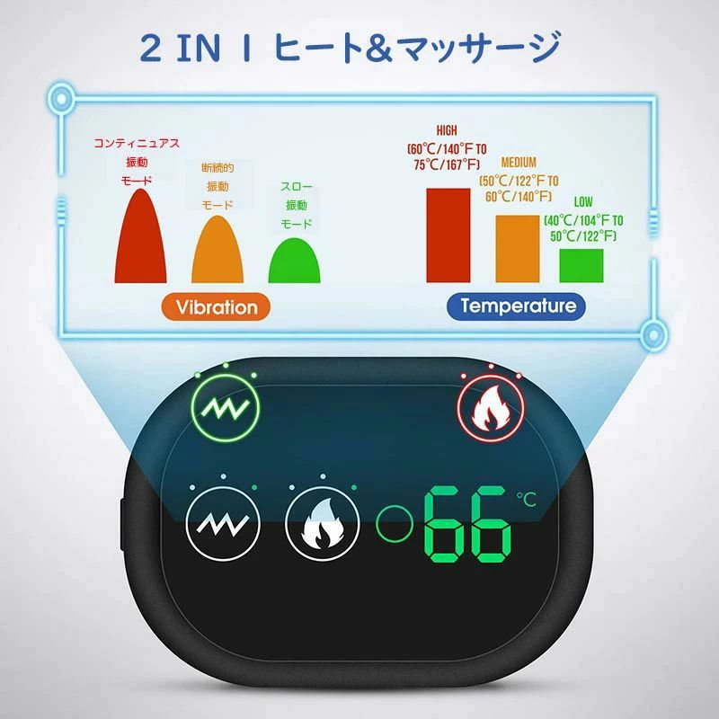 エスティ商事の電気肩パッド 電熱 ベスト ヒーター 肩当て パッド 肩用 サポーター 秋と冬のショルダーパッド 自宅用 オフィス用 冷え性対策 男女兼用｜アングル3
