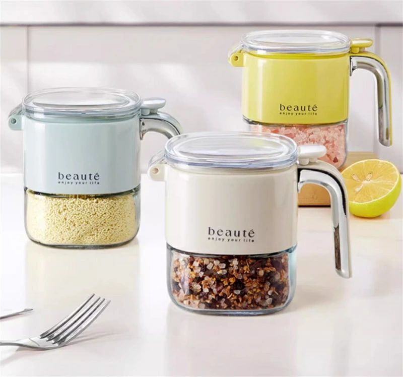 Rakuten - 調味料ポット 塩入れ容器 調味料入れ 400ml おしゃれ 調味料缶 調味料ケース 調味料ボトル 七味入れ 塩 コショウ 砂糖入れ 薬味入れ 調