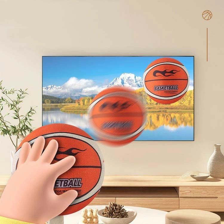 Rakuten - サイレントバスケットボール 5番 7番 バスケットボール 安全 静音 サイレントボール 高弾性 柔らかく 軽量 屋内 アクティビティ 静か 青