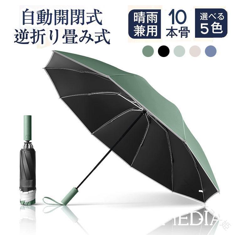 Rakuten - 傘 折りたたみ傘 折り畳み傘 日傘 雨傘 レディース メンズ 軽量 ワンタッチ 自動開閉 撥水加工 晴雨兼用 梅雨対策 8本骨 大きいサイズ