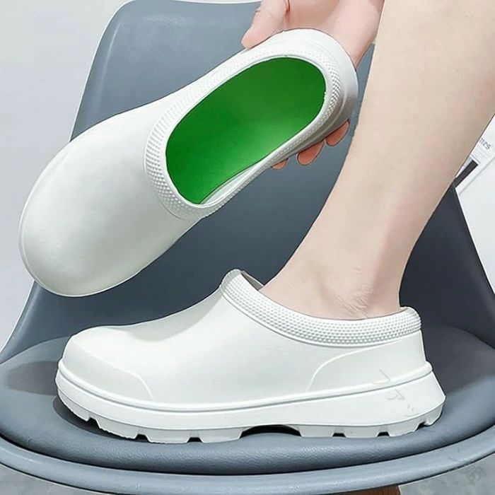 Rakuten - コックシューズ レディース 厨房靴 女性用 男性用 防水 耐油 滑りにくい 軽量 レジャー ガーデニング ベランダ キッチンシューズ 作業靴
