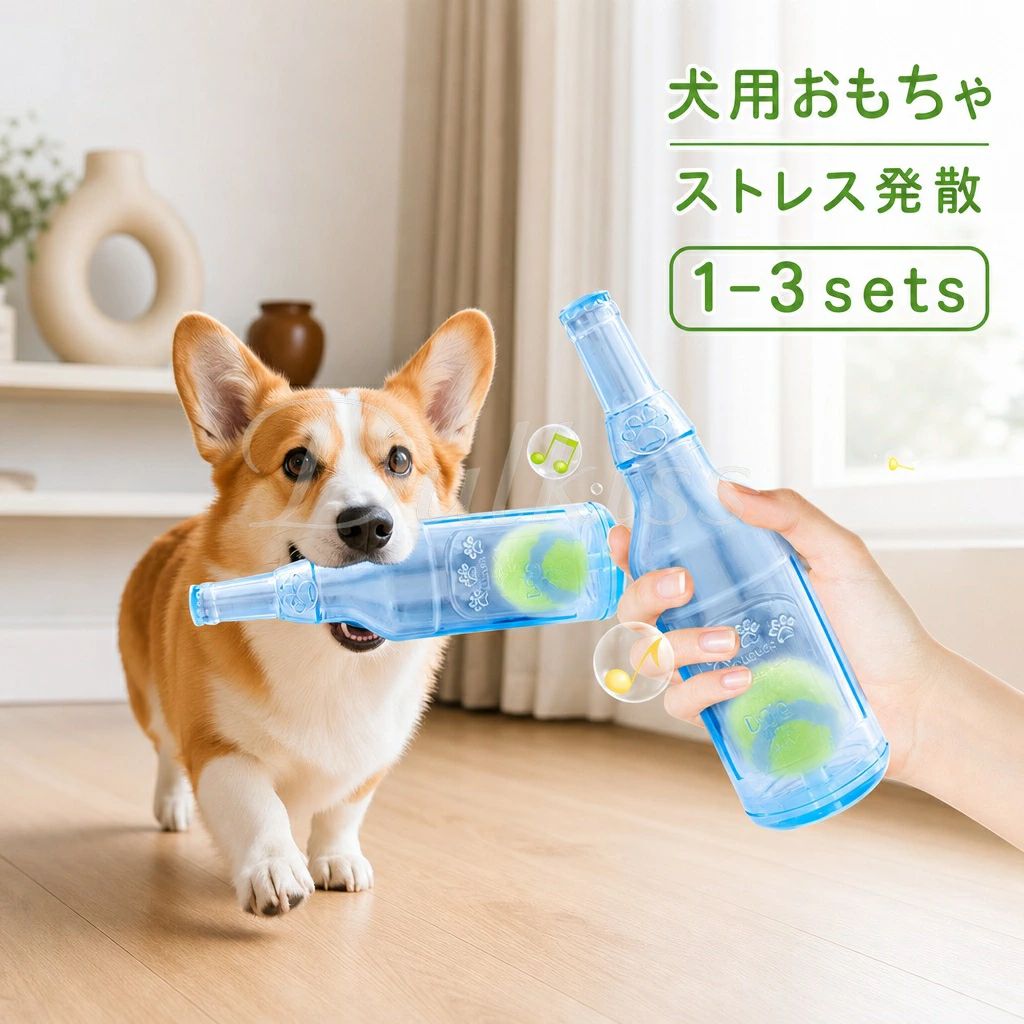Rakuten - 2点セット 犬用ボトル 犬 犬用おもちゃ 音の出るおもちゃ ノーズワーク 歯磨き ?む デンタルケア ペット ボトルおもちゃ 運動不足解消