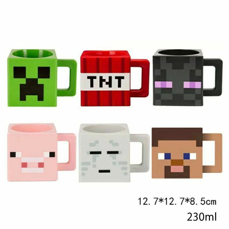 マグカップ マインクラフト マイクラ Minecraft ゲーム 抗菌 食洗機対応 プラコップ 軽い 230ml キャラクター かわいい