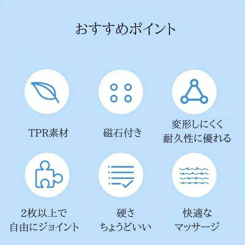 足つぼ マット 足ツボマット指圧ボード 足踏み 健康ダイエット磁石 55cm　円形 ス...