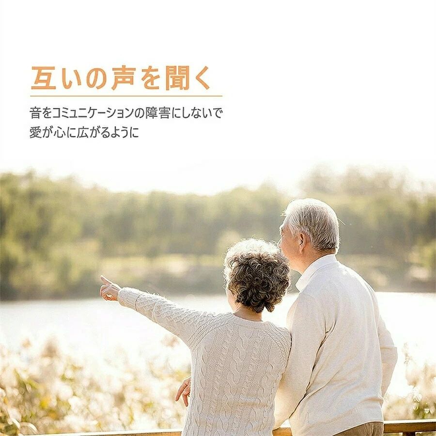 補聴器 耳掛け式 デジタル補聴器 超軽量 充電式 小型 左右両耳用 敬老の日 プレゼ...