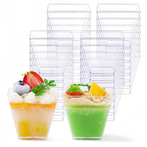 ボウルの材質:プラスチック 色:透明 スタイル:モダン 特徴:A ? 【プレミアム素材】プロ仕様の食品グレードの BPA フリー高光沢プラスチックにより、洗浄、再利用、廃棄するだけで簡単に片付けられます。ご家庭での使用やケータリングサービスに最適です。 ? 【パッケージ内容】1パックあたり2オンスのカップ100個がちょうどいい量で、このサイズのパックを購入すると大きな節約になります。容量:2オンス;カップサイズ:1.97x 1.18 x 1.77インチ，スプーンサイズ：長さ3.94インチ。 ? 【廃棄 &amp; 再利用可能】リサイクル可能なデザインにより、このミニクリア前菜カップはパーティーの後に投げても心配ありません。しかし、頑丈なプラスチックで再利用可能です。後でパーティーに早めに洗って重ねて重ねることができます。 ? 【スタイリッシュ &amp; エレガント】最高のモダンなデザイン、プレミアムクリスタルクリアプラスチックと人目を引く立方形で、お気に入りの前菜、チョコレートムース、ショートケーキ、ティラミス創作、レイヤードデザートをおしゃれに見せます。 ? 【品質サービス】：お客様が遭遇した問題を迅速に解決するためにアフターサービスを提供します。 何か問題がございましたら、できるだけ早く解決できるよう最善を尽くします。 顧客満足は私たちの最大の追求です。スタイルおしゃれ 形状正方形 商品の個数100ボウルの材質:プラスチック 色:透明 スタイル:モダン 特徴:A ? 【プレミアム素材】プロ仕様の食品グレードの BPA フリー高光沢プラスチックにより、洗浄、再利用、廃棄するだけで簡単に片付けられます。ご家庭での使用やケータリングサービスに最適です。 ? 【パッケージ内容】1パックあたり2オンスのカップ100個がちょうどいい量で、このサイズのパックを購入すると大きな節約になります。容量:2オンス;カップサイズ:1.97x 1.18 x 1.77インチ，スプーンサイズ：長さ3.94インチ。 ? 【廃棄 &amp; 再利用可能】リサイクル可能なデザインにより、このミニクリア前菜カップはパーティーの後に投げても心配ありません。しかし、頑丈なプラスチックで再利用可能です。後でパーティーに早めに洗って重ねて重ねることができます。 ? 【スタイリッシュ &amp; エレガント】最高のモダンなデザイン、プレミアムクリスタルクリアプラスチックと人目を引く立方形で、お気に入りの前菜、チョコレートムース、ショートケーキ、ティラミス創作、レイヤードデザートをおしゃれに見せます。 ? 【品質サービス】：お客様が遭遇した問題を迅速に解決するためにアフターサービスを提供します。 何か問題がございましたら、できるだけ早く解決できるよう最善を尽くします。 顧客満足は私たちの最大の追求です。スタイルおしゃれ 形状正方形 商品の個数100