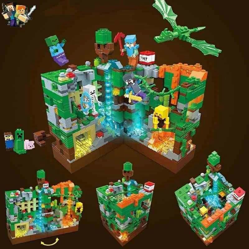 Minecraft 自分の世界 マイワールド DIYブロック マインクラフト 玩具 おもちゃ お...