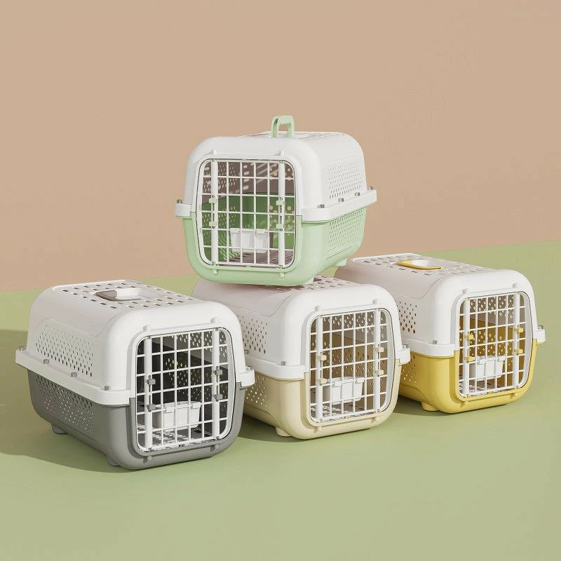 ペットの航空箱、猫の犬は適用して、風通しがよくて通気性があり、携帯用の車のケ...