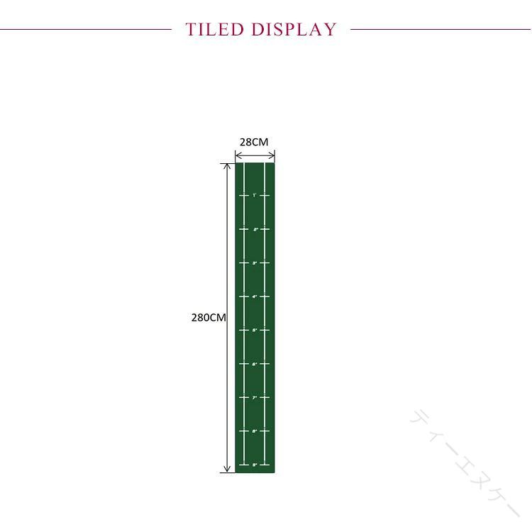 パターマット 28×280cm グリーン 傾斜なし 補助ガイドライン付 パター練習 パター...
