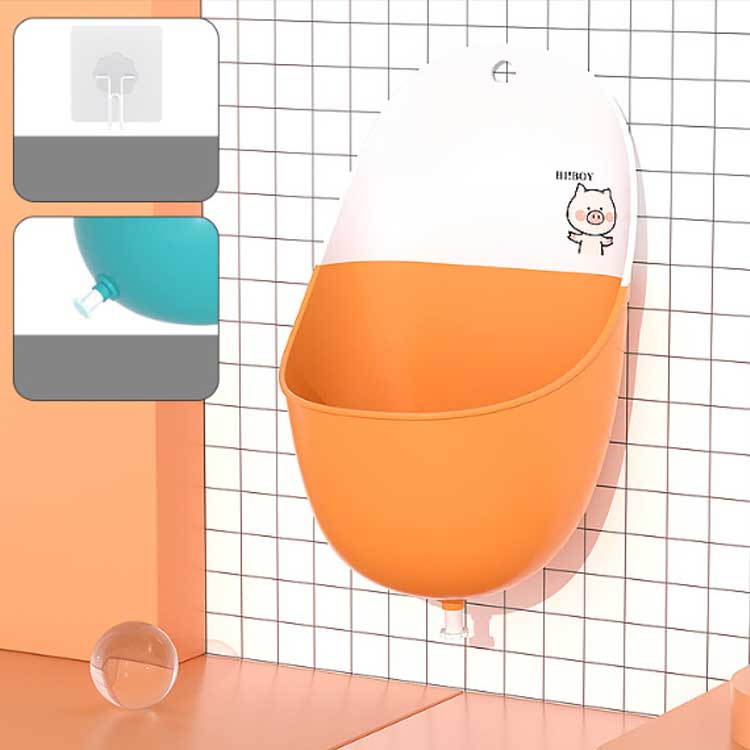 トイレトレーニング 幼稚園 男の子 補助便座 フック付き 壁掛け 小便器 折り畳み可...