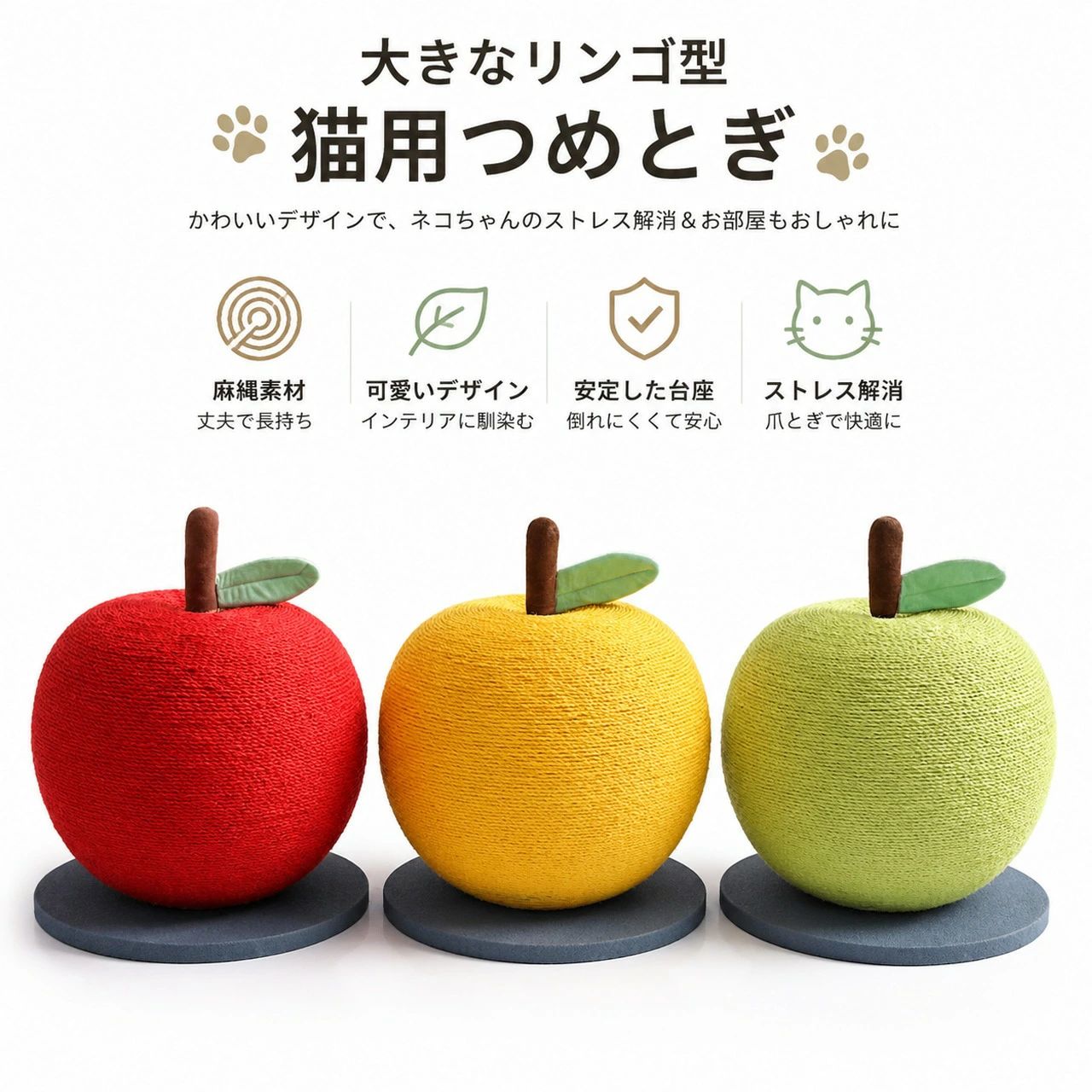 じゃれねこチャンチャーム　りんご×リンゴ×林檎 bs306mwj.jpg