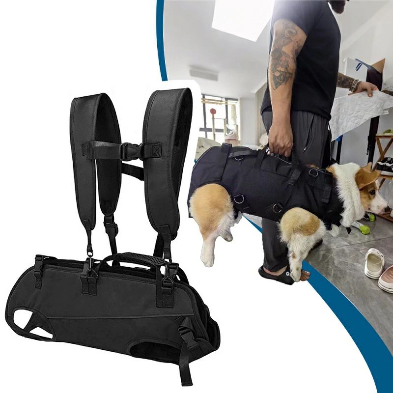 犬用リフトハーネス ペットサポート&リハビリテーション スリングリフト 調節可能...