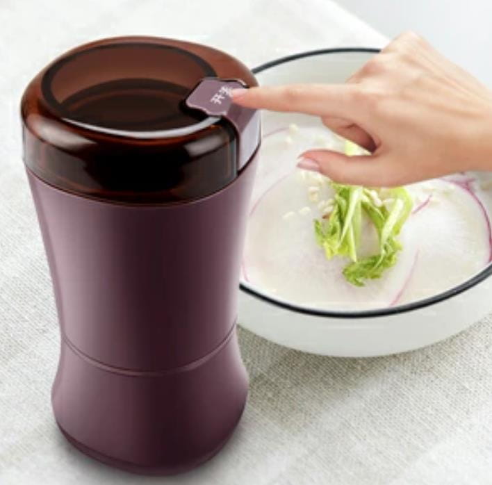 エスティ商事の粉砕機 食品製粉機 微粉砕機 調味料挽き 粉ひき器 家庭用 小型ミル 150W 304ステンレス製 ワンタッチで自動挽き 掃除簡単 豆挽き 緑茶や｜アングル2