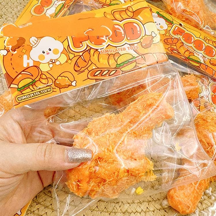 2個セット スクイーズ フライドチキンレッグ もちもち 2個セット 柔らかく ぷにぷに 伸縮性のある 泥感スクイーズ 可愛い スクイーズ 本 sttrading-10012669 エスティ商事 サンプル画像3