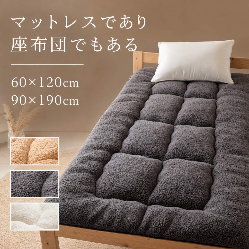 ごろ寝マット 長座布団 マットレス おしゃれ 昼寝 ごろ寝 ごろ寝 大判 長め フロー...
