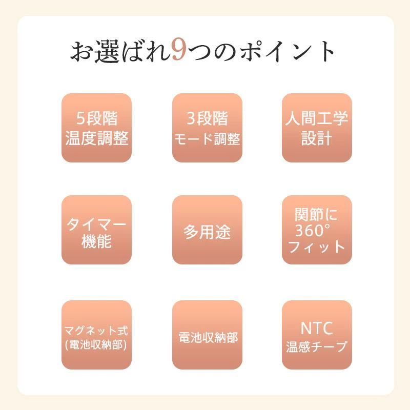 【2個セット】膝マッサージャー 温熱 膝サポーター 加熱振動 温度調節 年上 温熱 ...